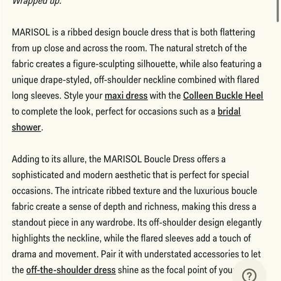 Meshki Marisol Boucle Maxi Dress - Ivory - Picture 10 of 10